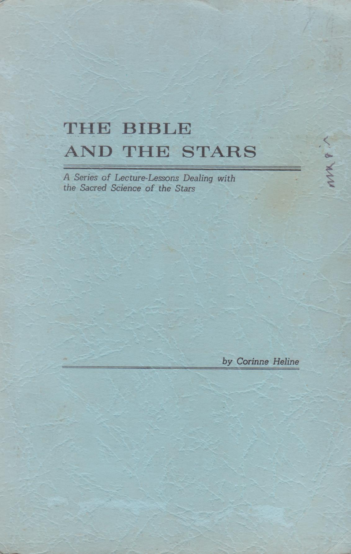 cover image of The Bible and the Stars a series of lecture-lessons