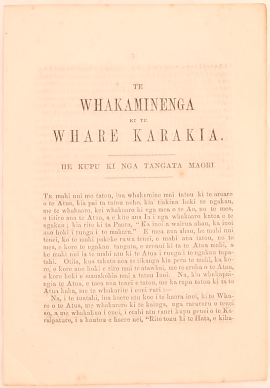 cover image of Te whakaminenga ki te whare karakia, for sale in New Zealand 