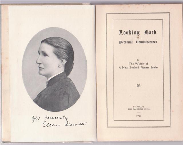 cover image of Looking Back, Or Personal Reminiscences By the Widow of a New Zealand Pioneer Settler for sale in New Zealand 