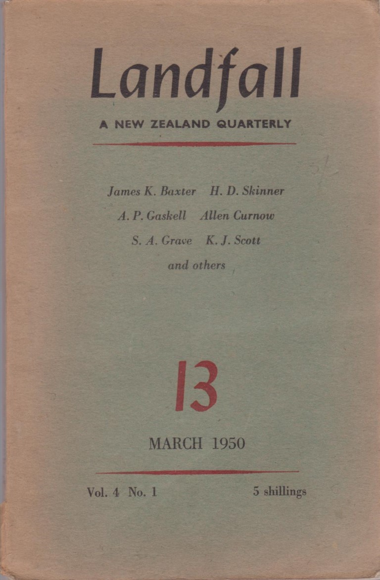 cover image of LANDFALL  A New Zealand Quarterly Number Number 13 March 1950 for sale in New Zealand 