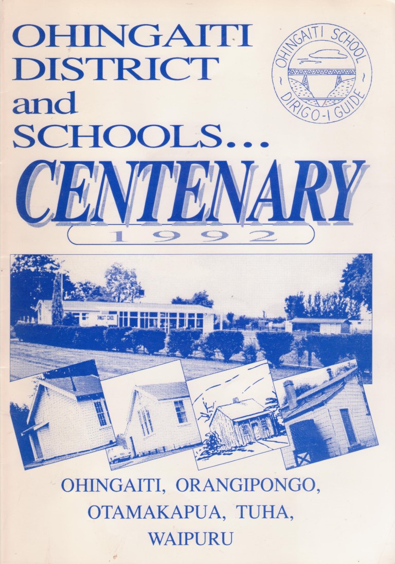 cover image of Ohingaiti District and Schools Centenary 1992 for sale in New Zealand 