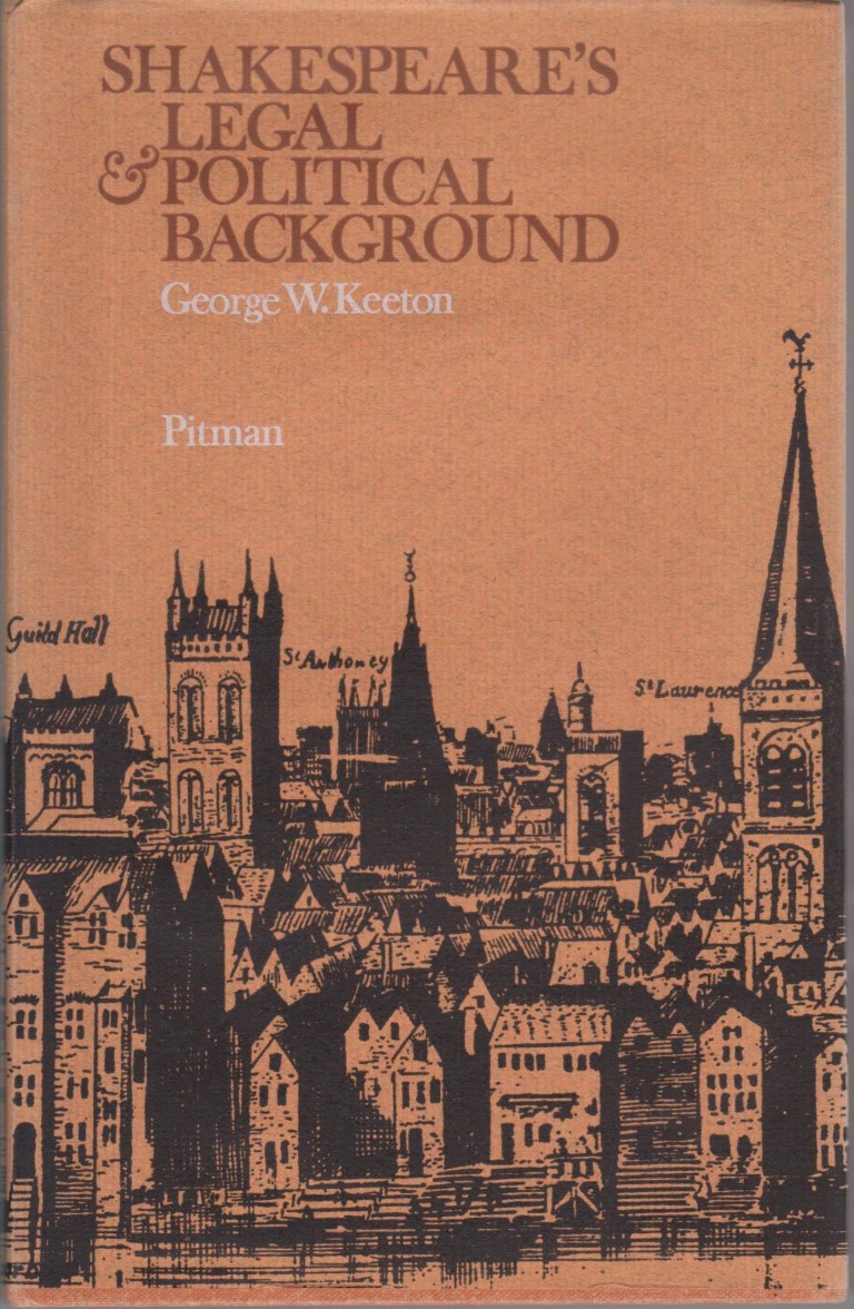 cover image of Shakespeare's Legal and Political Background, for sale in New Zealand 