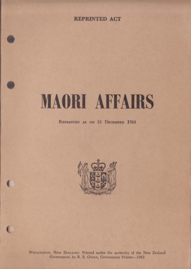 cover image of Maori Affairs Act 1964, for sale in New Zealand 