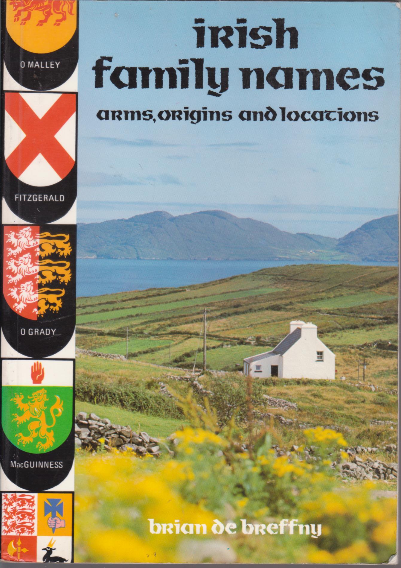 cover image of Irish Family Names, Arms, Origins and Locations, for sale in New Zealand 