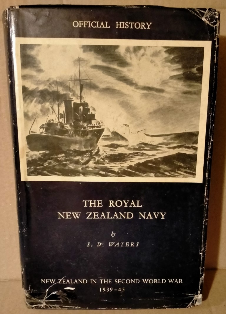 cover image of he Royal New Zealand Navy Official History of New Zealand in the Second World War, for sale in New Zealand 