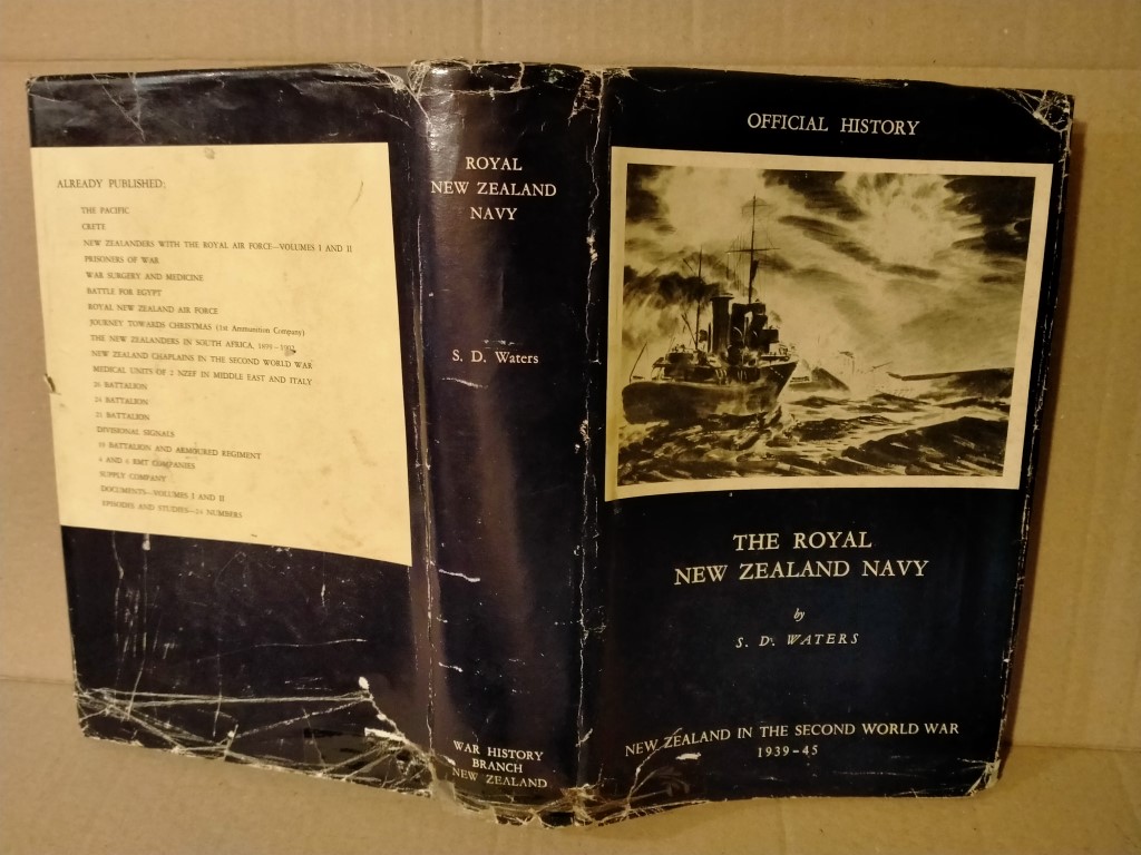 cover image of The Royal New Zealand Navy Official History of New Zealand in the Second World War, for sale in New Zealand 