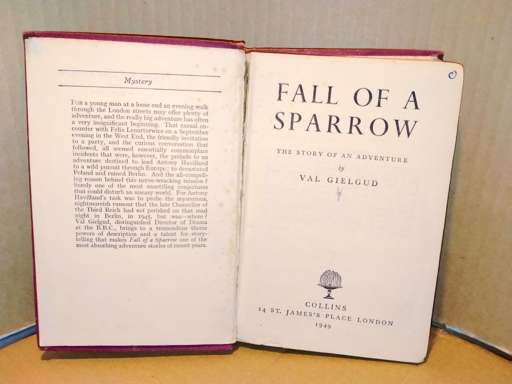 cover image of Fall of a Sparrow, the story of an adventure, for sale in New Zealand 