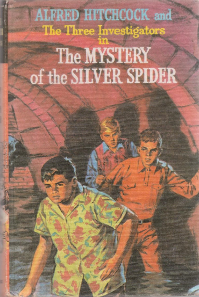 cover image of Alfred Hitchcock and the Three Investigators in The Mystery of the Silver Spider for sale in New Zealand 