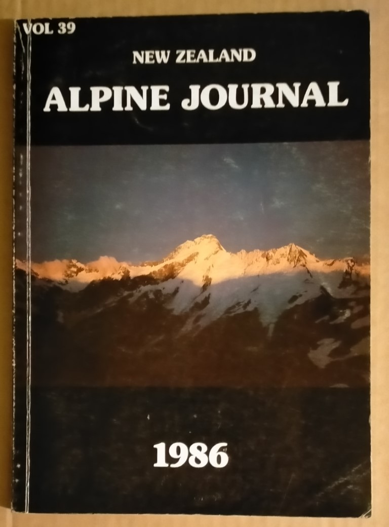 cover image of New Zealand Alpine Journal 1986, for sale in New Zealand 