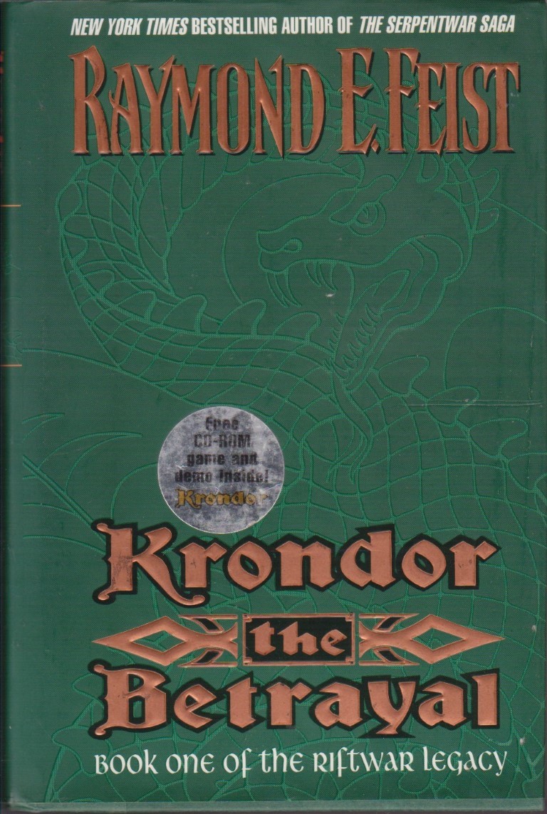 cover image of Krondor the Betrayal first US edition, for sale in New Zealand 