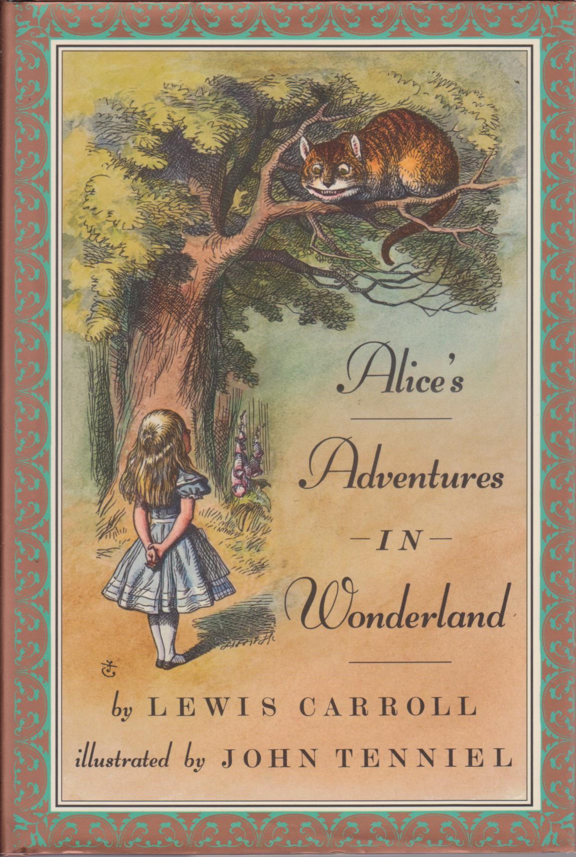 cover image of Alice's Adventures in Wonderland with Tenniel's illustrations, for sale in New Zealand 
