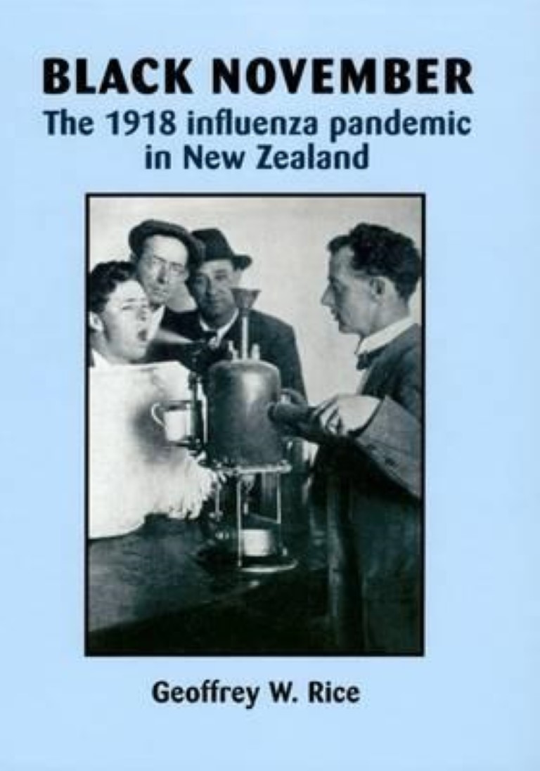 cover image of Black November, The 1918 Influenza Pandemic in New Zealand, for sale in New Zealand 